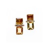 925 Sterling Silver Citrine Stud Earrings