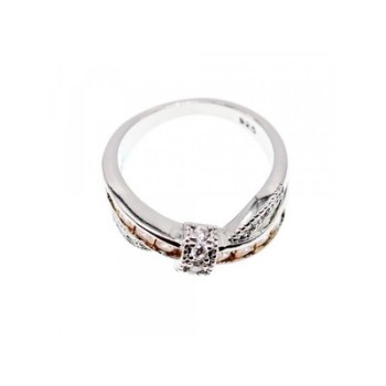 925 Sterling Silver CZ Ring Size 12.5