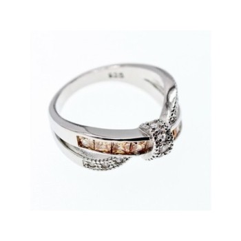 925 Sterling Silver CZ Ring Size 12.5