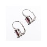925 Sterling Silver Almandine Earrings