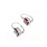 925 Sterling Silver Almandine Earrings