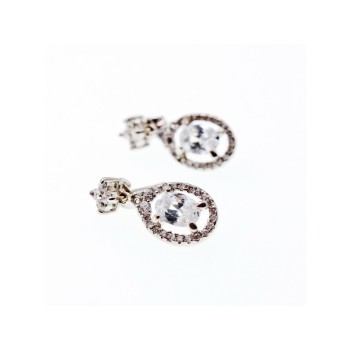 925 Sterling Silver CZ Stud Earrings