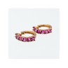 925 Sterling Silver Gold Plated Spinel Earrings