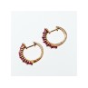925 Sterling Silver Gold Plated Spinel Earrings