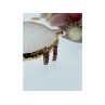 925 Sterling Silver Gold Plated Spinel Earrings