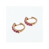 925 Sterling Silver Gold Plated Spinel Earrings
