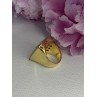 925 Sterling Silver Gold Plated Italy Ring Size 8