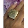 925 Sterling Silver Gold Plated Italy Ring Size 8