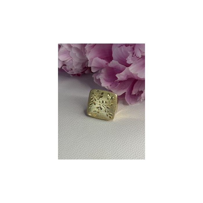 925 Sterling Silver Gold Plated Italy Ring Size 8