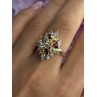 925 Sterling Silver Amethyst Peridot Garnet Topaz Citrine Ring Size 8