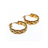 925 Sterling Silver Gold Plated Earrings Italy