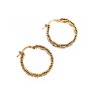 925 Sterling Silver Gold Plated Earrings Italy