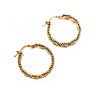 925 Sterling Silver Gold Plated Earrings Italy