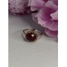925 Sterling Silver Gold Plated Part Ruby Ring Size 8