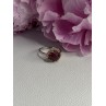 925 Sterling Silver Gold Plated Part Ruby Ring Size 8