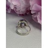 925 Sterling Silver Aquamarine Flower Ring Size 6