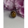 Vintage 925 Sterling Silver Tiger Eye Ring Size 9