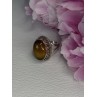 Vintage 925 Sterling Silver Tiger Eye Ring Size 9