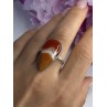 925 Sterling Silver Agate Ring Size 7.5