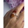 925 Sterling Silver Agate Ring Size 7.5