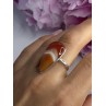 925 Sterling Silver Agate Ring Size 7.5