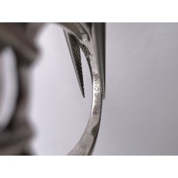 925 Sterling Silver Garnet Ring Size 6