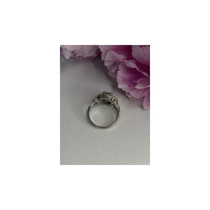 Beautiful 925 Sterling Silver CZ Ring Size 10