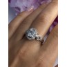 Beautiful 925 Sterling Silver CZ Ring Size 10