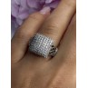 925 Sterling Silver White Sapphire Ring Size 7