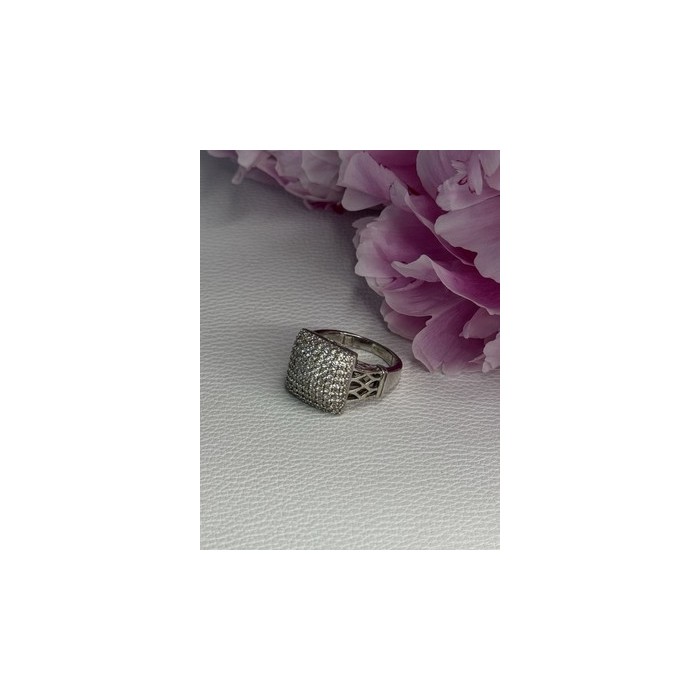 925 Sterling Silver White Sapphire Ring Size 7