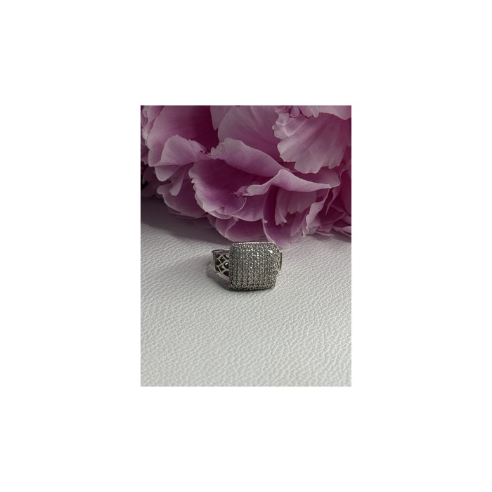 925 Sterling Silver White Sapphire Ring Size 7