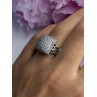 925 Sterling Silver White Sapphire Ring Size 7