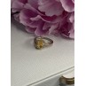 925 Sterling Silver Citrine & Beryl Ring Size 7