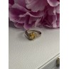925 Sterling Silver Citrine & Beryl Ring Size 7