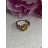 925 Sterling Silver Citrine & Beryl Ring Size 7