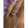 925 Sterling Silver Citrine & Beryl Ring Size 7
