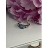 925 Sterling Silver Topaz Sapphire Beryl Ring Size 8