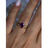Elegant 10K Yellow Gold Ruby Ring Size 7
