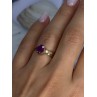 Elegant 10K Yellow Gold Ruby Ring Size 7