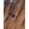 Elegant 10K Yellow Gold Ruby Ring Size 7