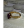 Elegant 10K Yellow Gold Ruby Ring Size 7
