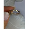 10K Yellow Gold Blue Topaz Heart & Diamonds Ring Size 7
