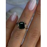 10K Yellow Gold Emerald Ring Size 4