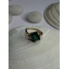 10K Yellow Gold Emerald Ring Size 4