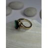 10K Yellow Gold Emerald Ring Size 4