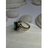 10K Yellow Gold Emerald Ring Size 4