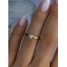 14K P HKS Yellow Gold Diamond 0.10 Carat Ring Size 6