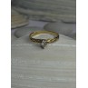 14K P HKS Yellow Gold Diamond 0.10 Carat Ring Size 6