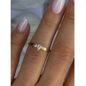 14K P HKS Yellow Gold Diamond 0.10 Carat Ring Size 6