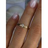 14K P HKS Yellow Gold Diamond 0.10 Carat Ring Size 6